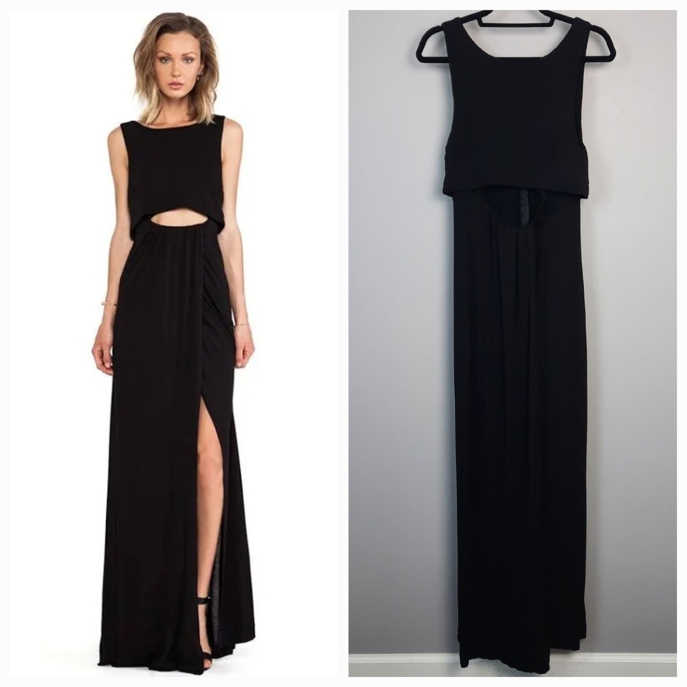 A.L.C. Florentine Black Sleeveless Formal Maxi Dress size Medium